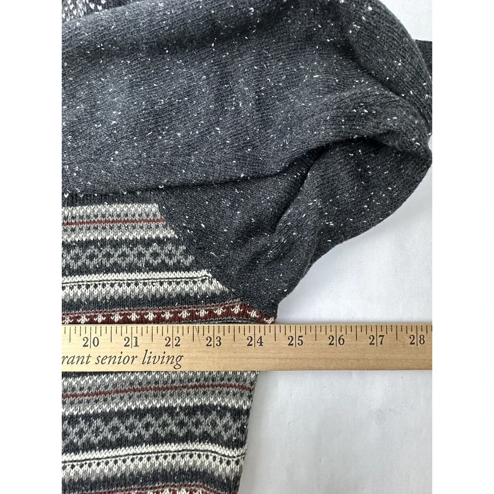 Tricots St. Raphael Sweater Mens XL Charcoal Striped Acrylic Blend Soft NWT
